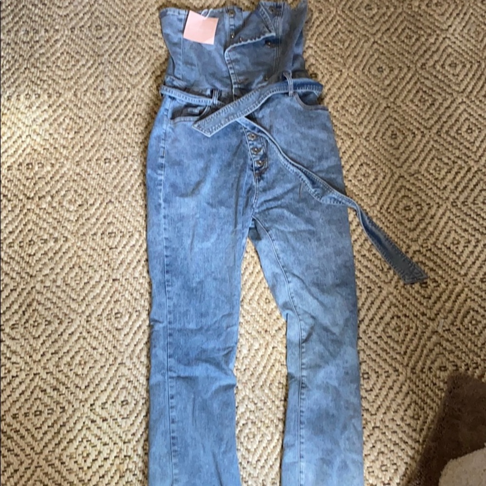 Denim jumpsuit / overalls